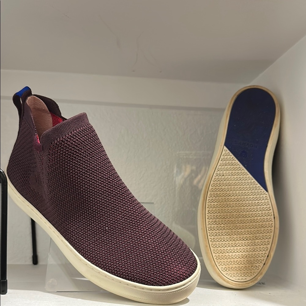 Rothy's Brown Knit Sneakers Slip-On Style